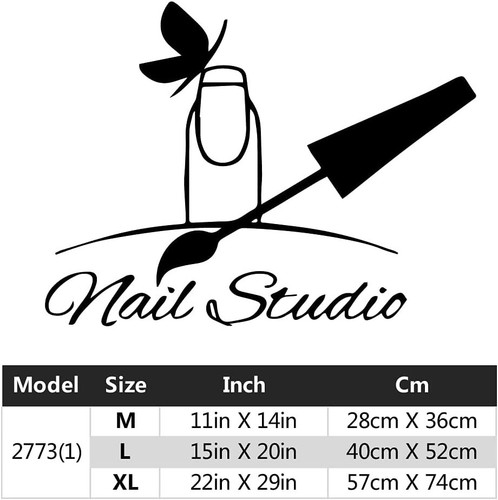 Vinyl Wall Decal Nail Studio Manicure Beauty Salon Signboard Stickers (1498ig) - Picture 3 of 6