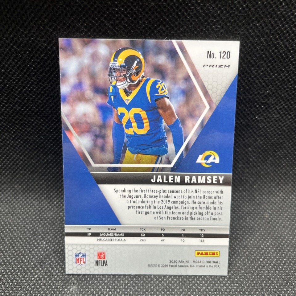 2020 Panini Mosaic 120 Jalen Ramsey Prizm Silver Los Angeles Rams eBay