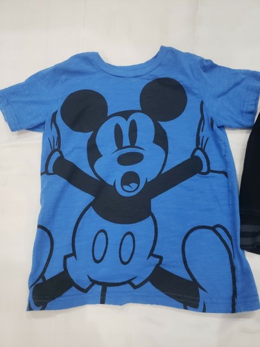 Lot of 2 Boys Tops - Star Wars sweater XS and Mickey Shirt S - Picture 2 of 7