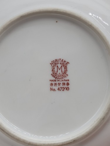 Vintage Noritake Hand Painted Bon Bon Dish w/Handle - Picture 9 of 11