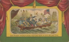 AMERICAN HISTORY: William Powell - Perry Transferring Flag to Niagara, War 1812