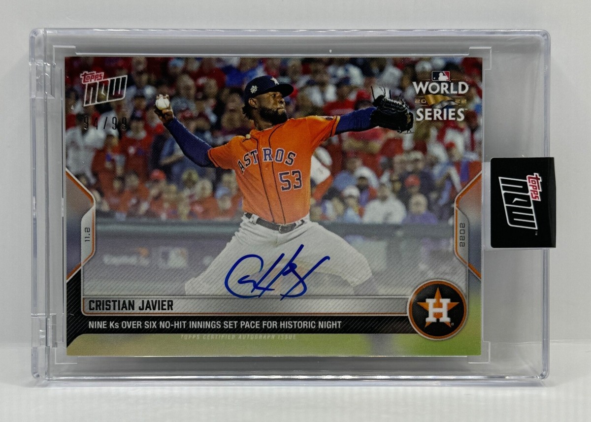 Topps NOW ワールドシリーズ ハビアー javier サイン auto Topps NOW ワールドシリーズ ハビアー javier サイン auto