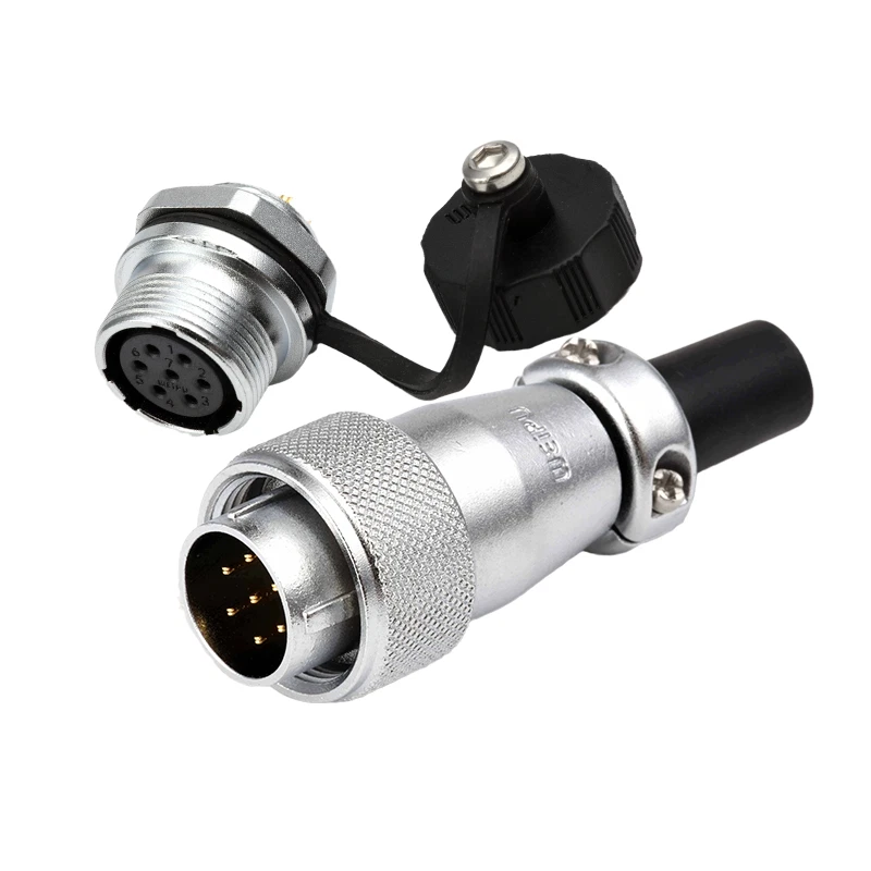 Screw Thread Panel M16 Electrical Connector 2Pin 3 4 5 7 9 10 Pin Power Adapter - Image 2 of 4