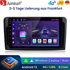 6+128G Carplay F&uuml;r Benz ML W164 GL X164 Android14 Autoradio GPS Navi WIFI DAB BT