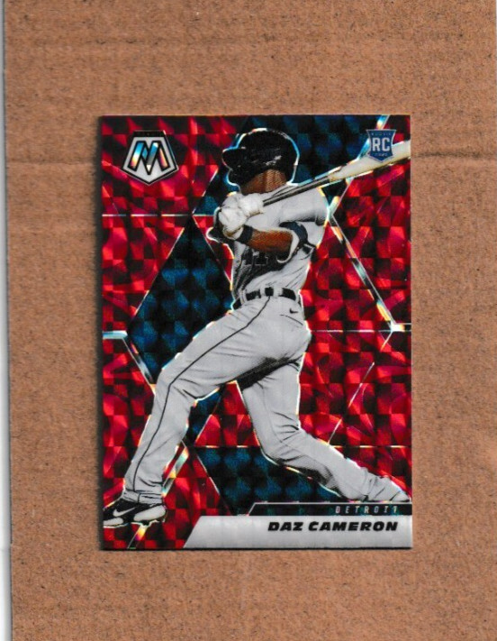 2021 Panini Mosaic - Rookie Daz Cameron #221 Reactive Red Detroit Tigers (RC)