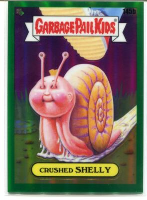 Garbage Pail Kids Chrome Series 4 Atomic Green [299] Base Card 145b CRUSHED S