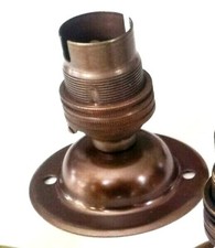 B22 lamp holder and ceiling fixing rose large bayonet cap 5 finishes