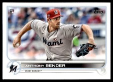 2022 Topps Anthony Bender Rookie Miami Marlins #160