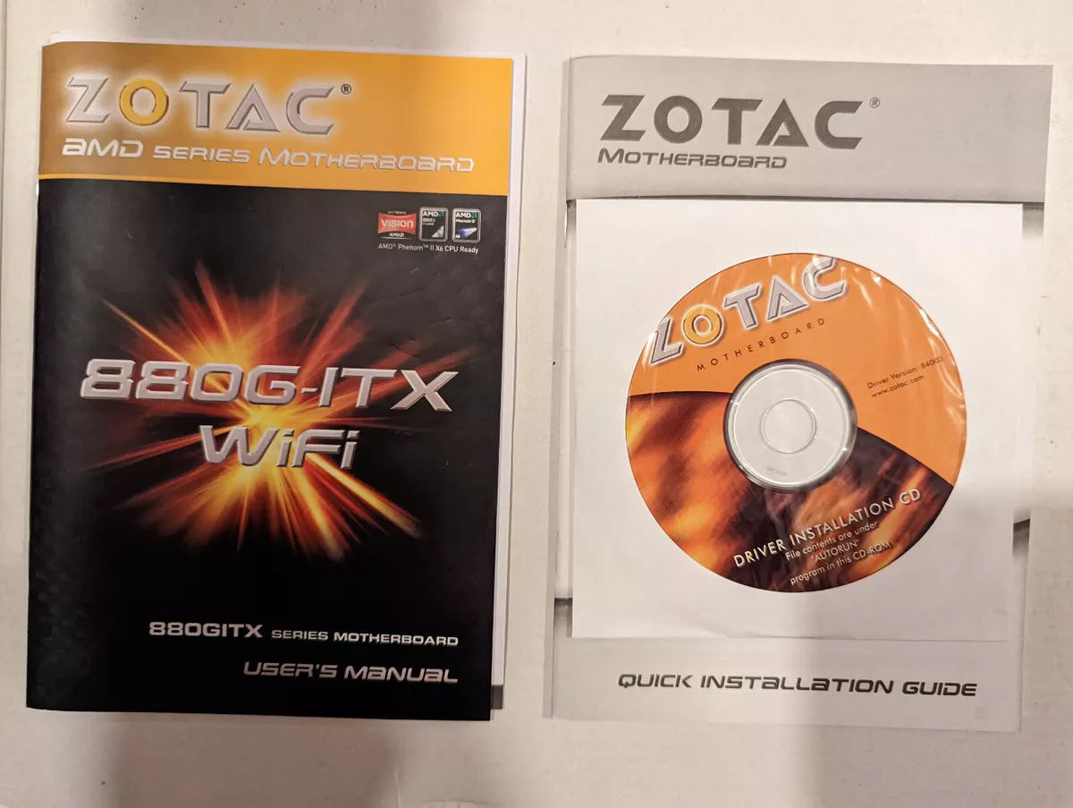 ZOTAC 880G ITX Manual Drivers and Utilities CD DVD eBay