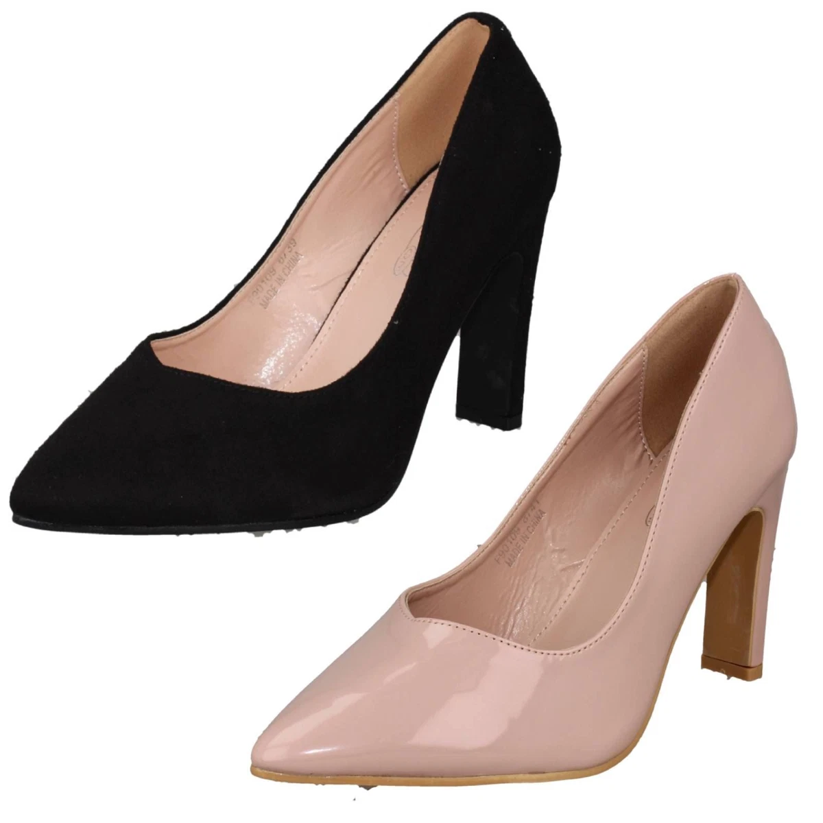 Escarpin talon large cheap