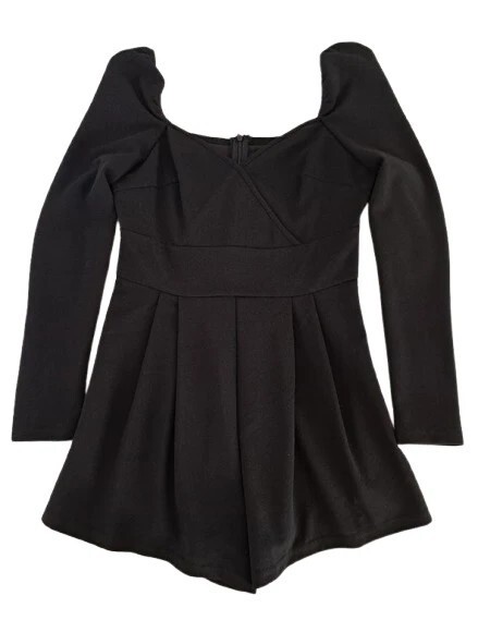 SHEIN tuta playsuit pantaloncini tutina corta maniche lunghe donna