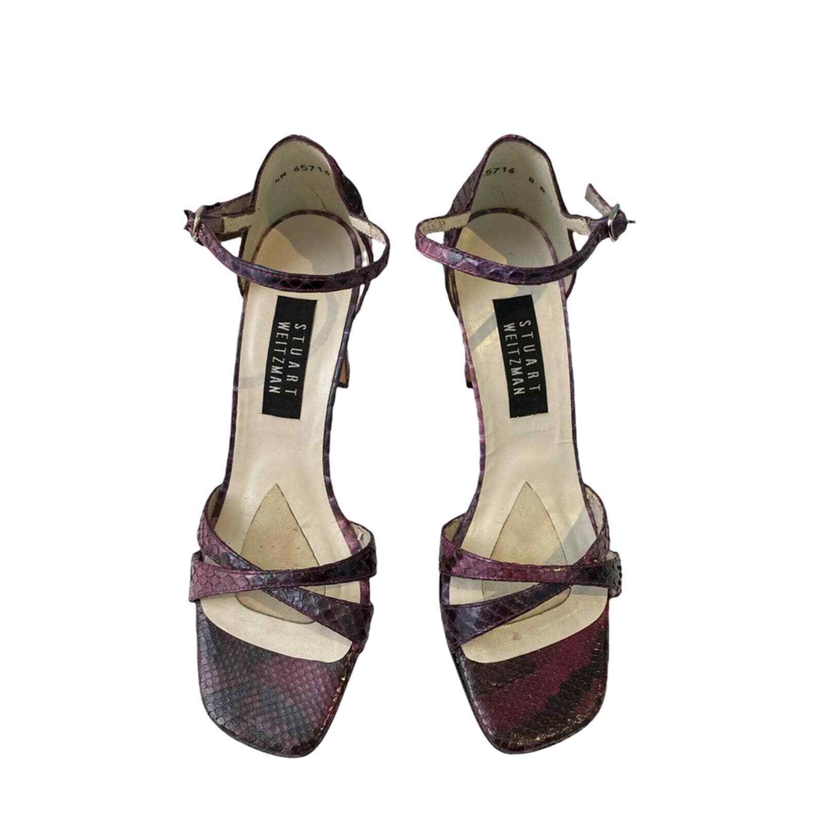Stuart Weitzman Stencil Python Heels 8 - image 3