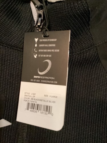 Zero Restriction Golf Z600 Full Zip Jacket Mens XL Brand New With Tags CAS Logo - Picture 6 of 7