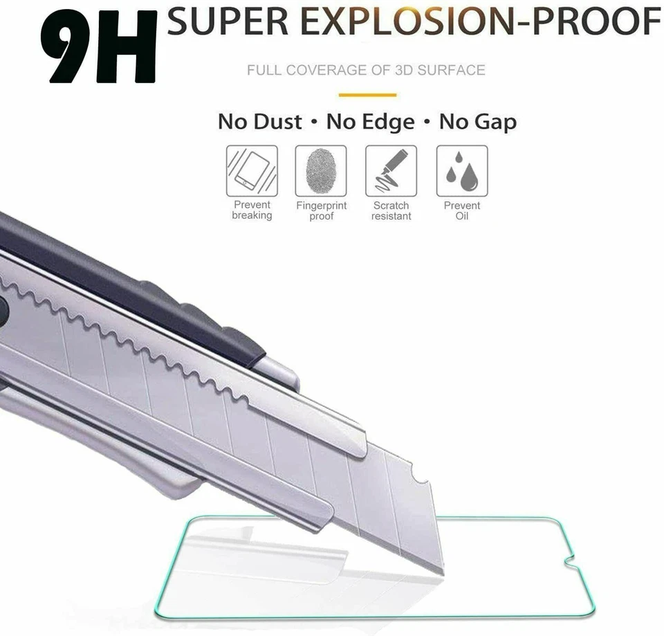 3 Pack For Samsung Galaxy A13 5G/A12 Clear HD Tempered Glass Screen Protector - Image 2 of 4