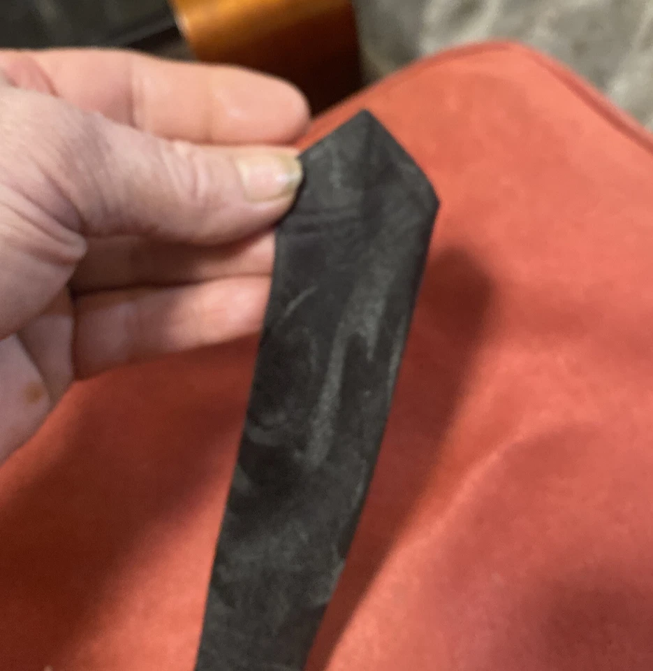 Renaissance  Vintage Men's Neck Tie - Black ￼with motorcycle handmade Foto 4 de 4