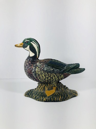 Vintage Cast Iron Duck Doorstop Bookends Noymer 1995 — Set Of 2 Opposing Sides. - Picture 2 of 8