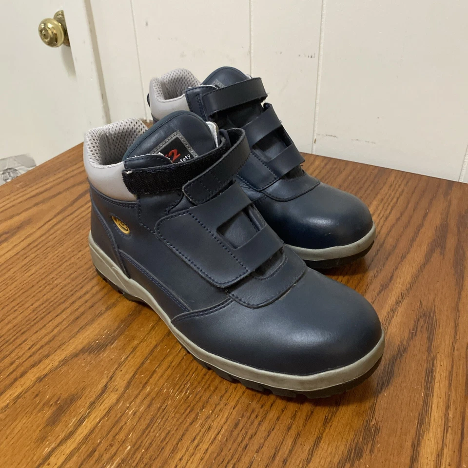 Zapatos de seguridad K2 para hombre azul marino (K2-11LP) botas de trabajo seguras punta de acero 270 mm talla 9 de EE. UU. Foto 2 de 4