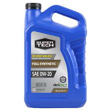 Super Tech Full Synthetic SAE 0W-20 Motor Oil, 5 Quarts 0W-20 Synthetic Oil USA 22.37 per gallon