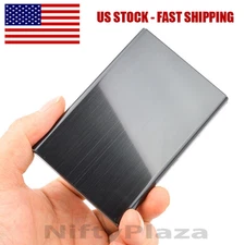RFID Blocking Credit Card ID Holder Slim Money Men Travel Wallet Stainless Steel