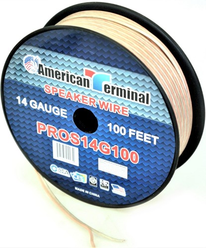 American Terminal PROS14100 14 Gauge Speaker Wire 100' 14 Gauge PRO PA DJ Car Ho - 第 2/6 張圖片