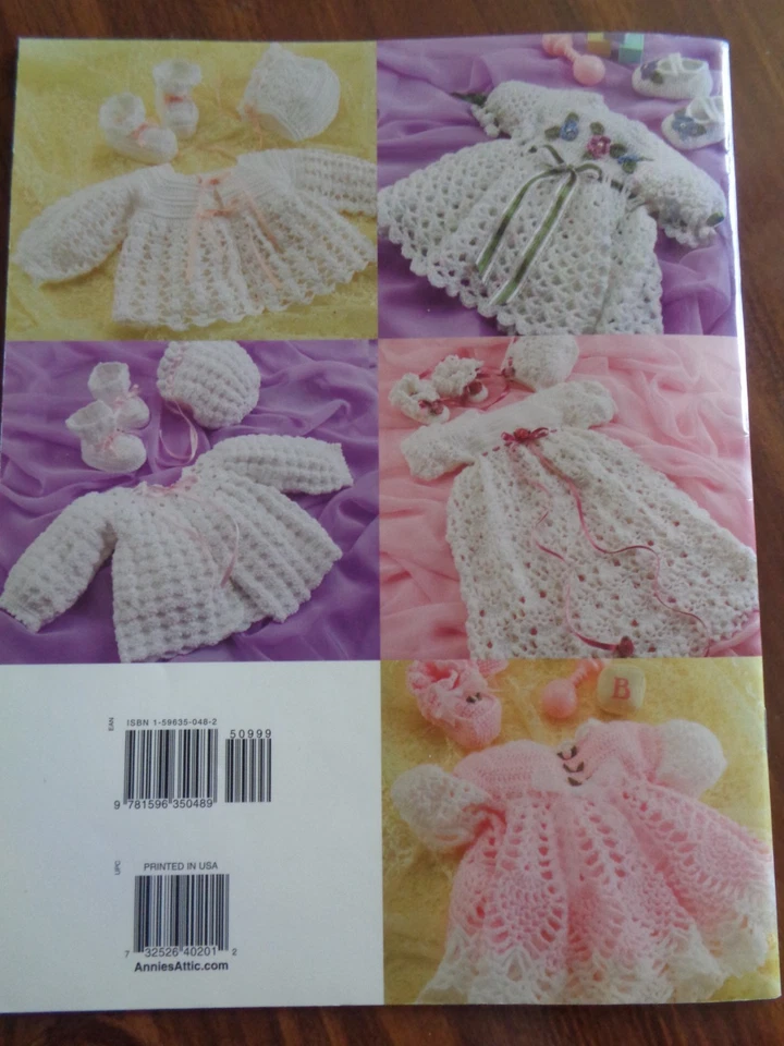 ANNIE'S ATTIC CROCHET BEAUTIFUL BABY BOUTIQUE 9 OUTFITS PATTERNS FOR BABIES - Image 3 of 3