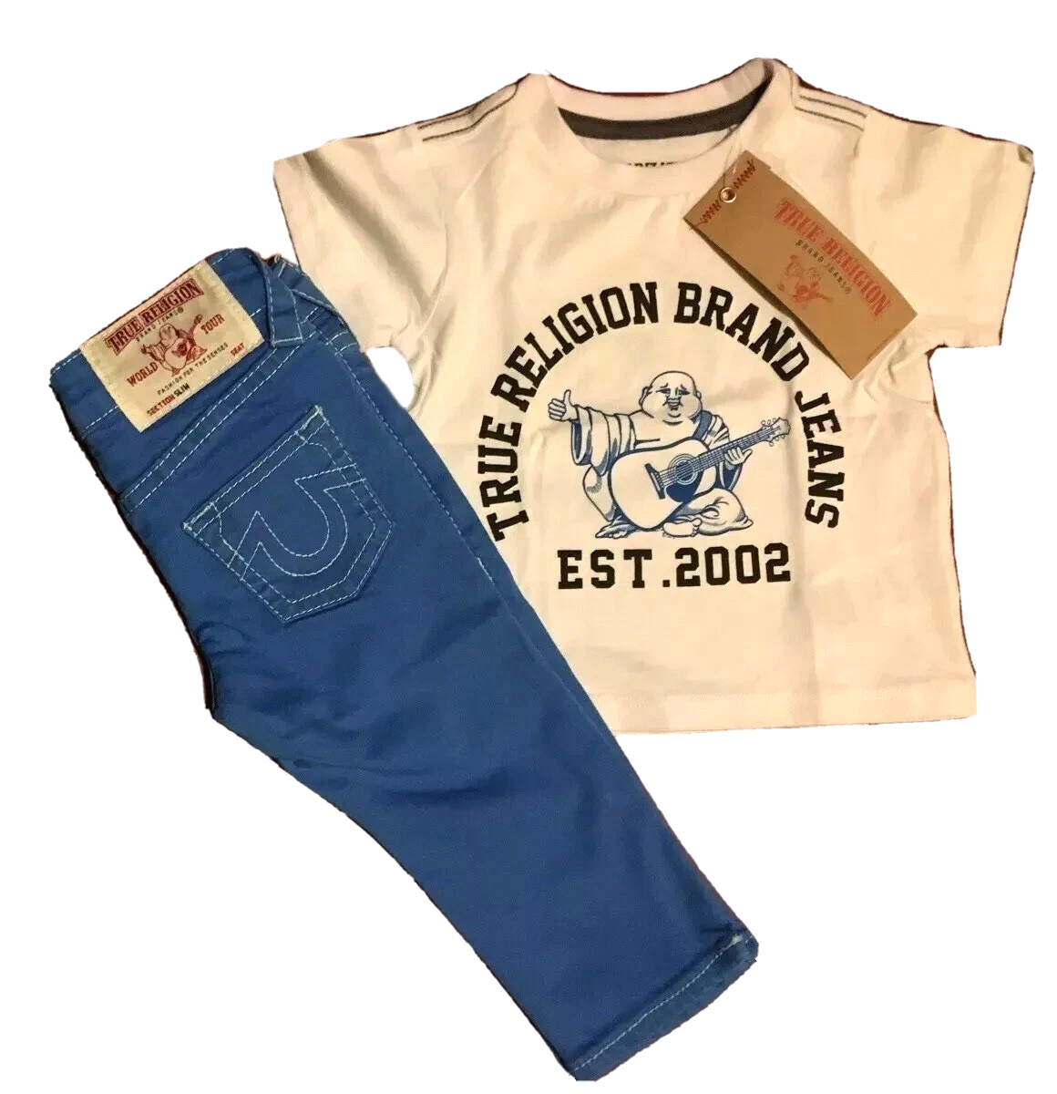 TRUE RELIGION Baby Boy 2-3PC T-shirt Jeans Sets Sizes 12M to 24M NWT