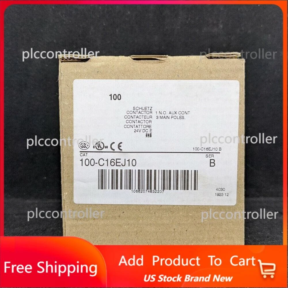 New 16A IEC 24V 50/60Hz 24VDC Contactor For 100-C16EJ10 100C16EJ10 US Free Tax