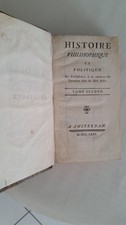 livre ancien 1773 Histoire Philosophique et Politique des Européens 