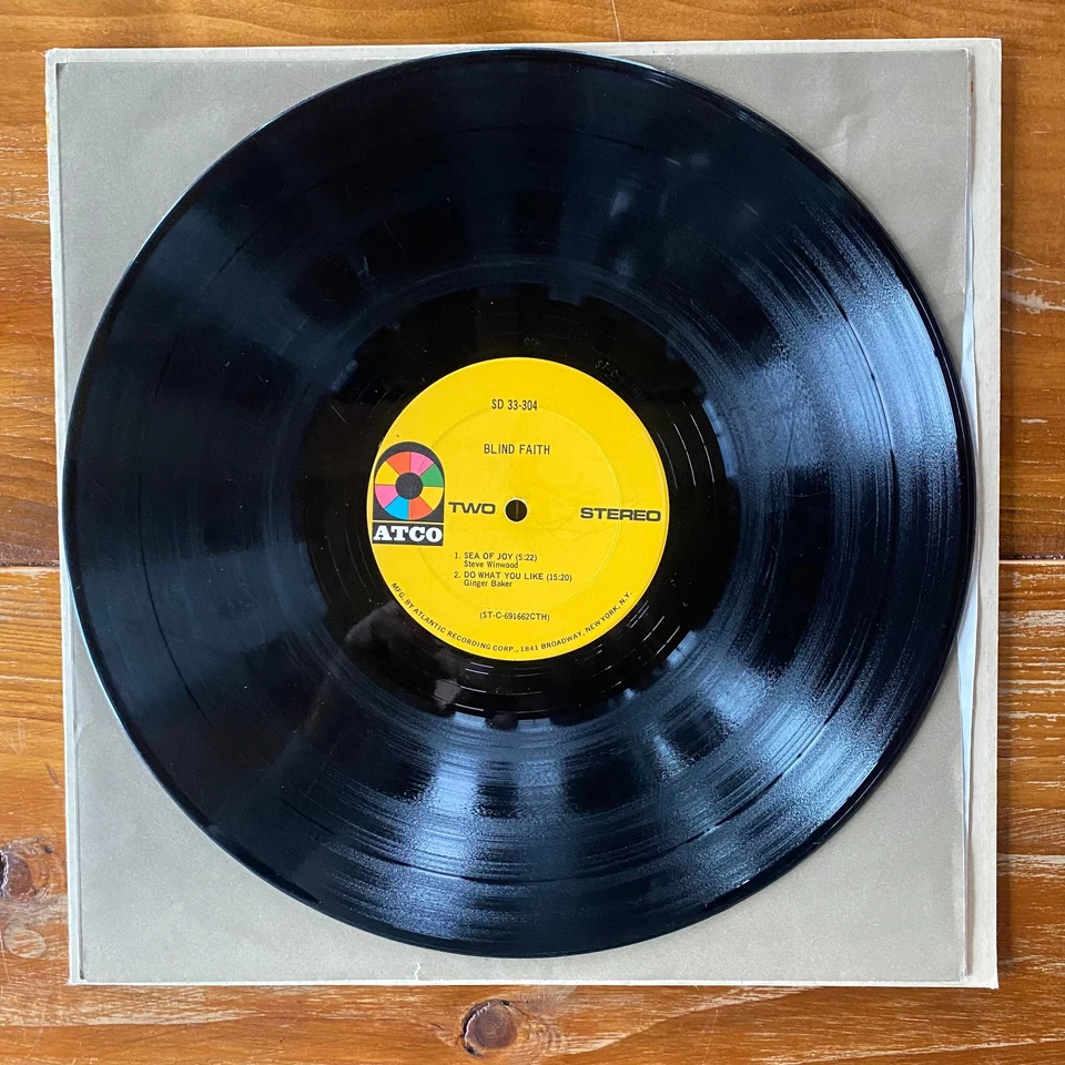 Blind Faith – Self-Titled Blues Rock-Psych Rock Vinyl LP- OG Censored - Image 4 of 4