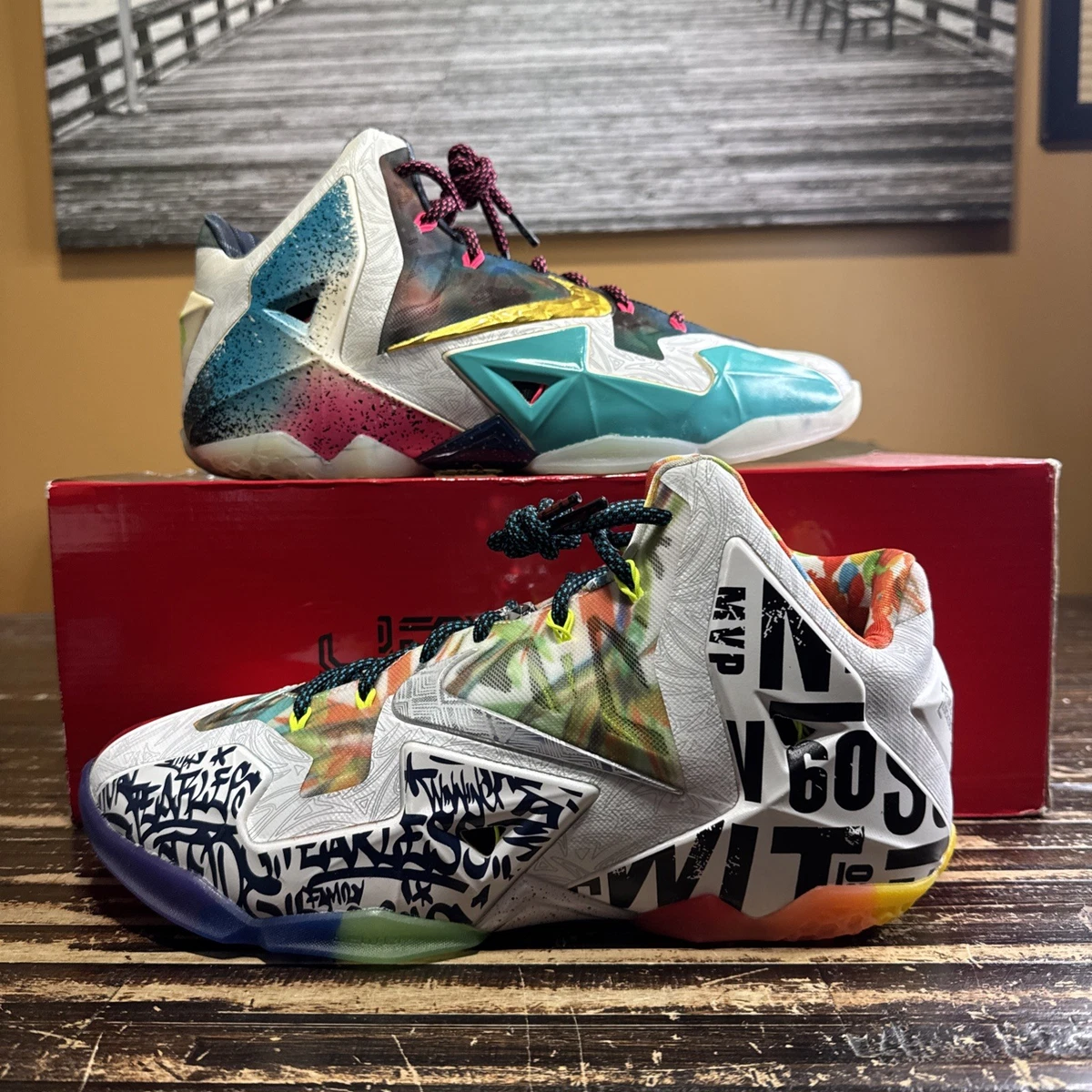 Las mejores ofertas en Nike LeBron 11 Premium What The LeBron | eBay
