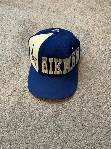 Vintage Hat Starter Pro Line Dallas Cowboys Troy Aikman #8 Wool Snapback Cap NFL - Picture 1 of 6