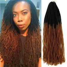 18" Crochet Braiding Hair Faux Locs Micro Dreads Sister Locks Dread Hair Locks