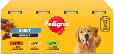Pedigree Adult Dog Wet Food Can, Mixed Selection Gravy, 12X400G 3.75 per kilo