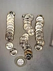 1957P WASHINGTON QUARTER 90% SILVER CH. BU BRILL UNC 40 COIN ROLL TYPE B REVERSE