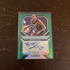 BETNIJAH LANEY WNBA NEW YORK LIBERTY AUTHENTIC  HAND SIGNED COLLECTIBLE CARD