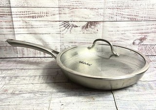 Vednhol 12 Inch Pure Titanium Hammered Pro Frying Pan