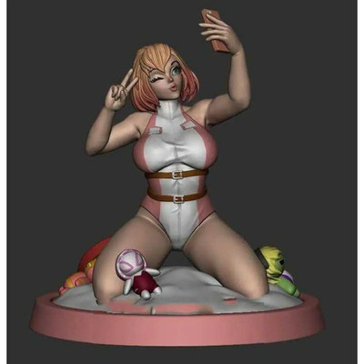 1/18 60mm 3D Print Model Kit Modern Beautiful Girl Woman Unpainted
