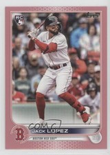 2022 Topps Series 2 Mother's Day Hot Pink 12/50 Jack Lopez #418 1e15