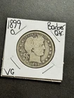 1899 O Barber Silver Quarter VG Very Good U.S. 25c Type Coin (Raw18770)