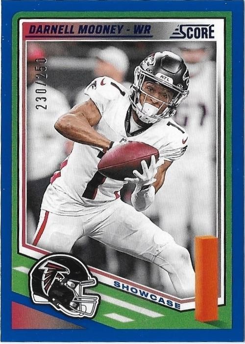 DARNELL MOONEY 2025 Panini Score /250 Showcase #53 Falcons Tulane 🔥🏈🔥