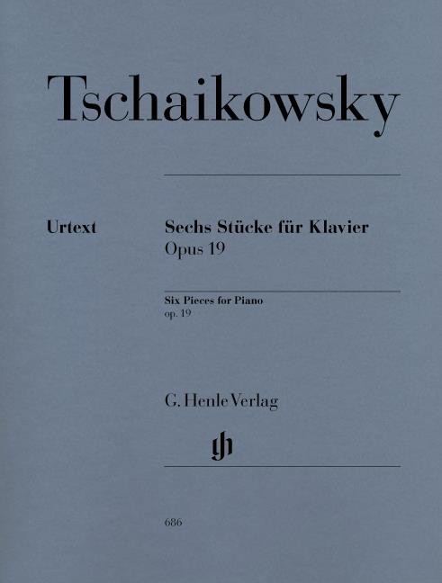 Six Piano Pieces op. 19 piano Tchaikovsky G. Henle Verlag Paperback