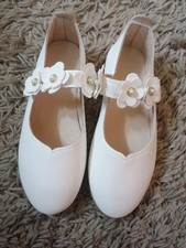 Pierwsza Komunia Holy Communion Girl Shoes Formal White Size 33 Wedding 