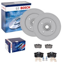 BOSCH BREMSSCHEIBEN 249mm + BELÄGE HINTEN passend für PEUGEOT 207 307 CITROEN C4