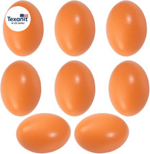 8 PCS Wooden Fake Dummy Nest Eggs - Agricultural Tools for Chicken Coop Nesting,