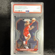 Panini 2021 Prizm WNBA Chennedy Carter #49 Atlanta Dream Base Set PSA 9 Graded
