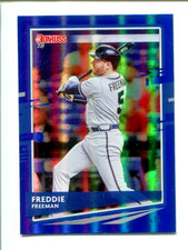2020 Panini Donruss Holo Blue #169 Freddie Freeman ⚾