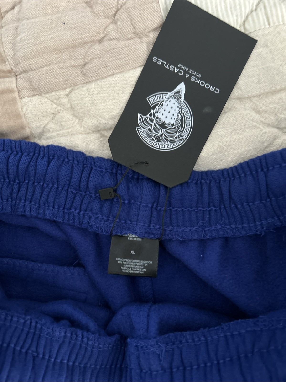 Sweatpants Crooks and Castles Mens Royal Blue Sweatpants Size XL thumbnail 3