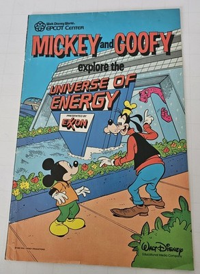 Mickey and Goofy explore the Universe Of Energy Epcot Center Comic Disney Mouse