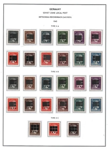 Germany WWII (1945) - Soviet Zone Local Post “Netschkau-Reichenbach” CatV. $5850