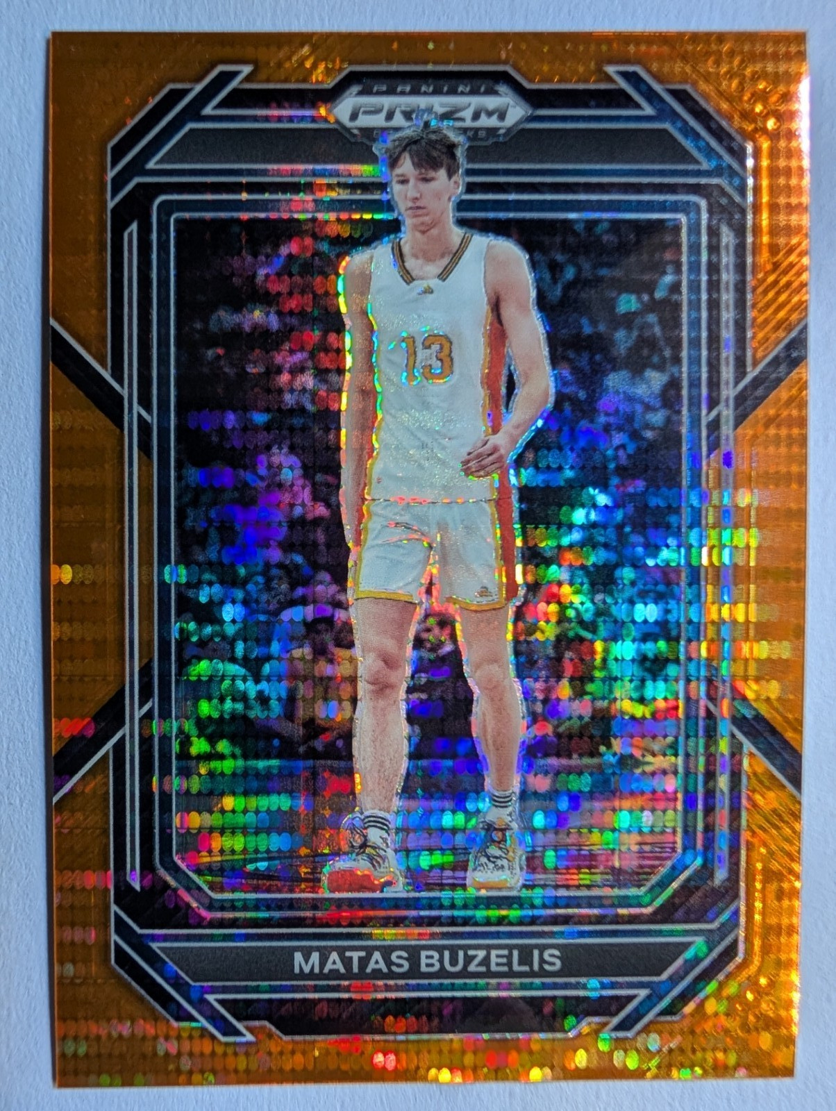 2023 PRIZM DRAFT PICKS MATAS BUZELIS ROOKIE ORANGE PULSAR PRIZM BULLS #13 #19/49
